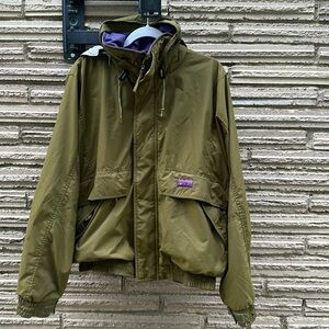 Vintage CB Sport Jacket Olive Green Mens L